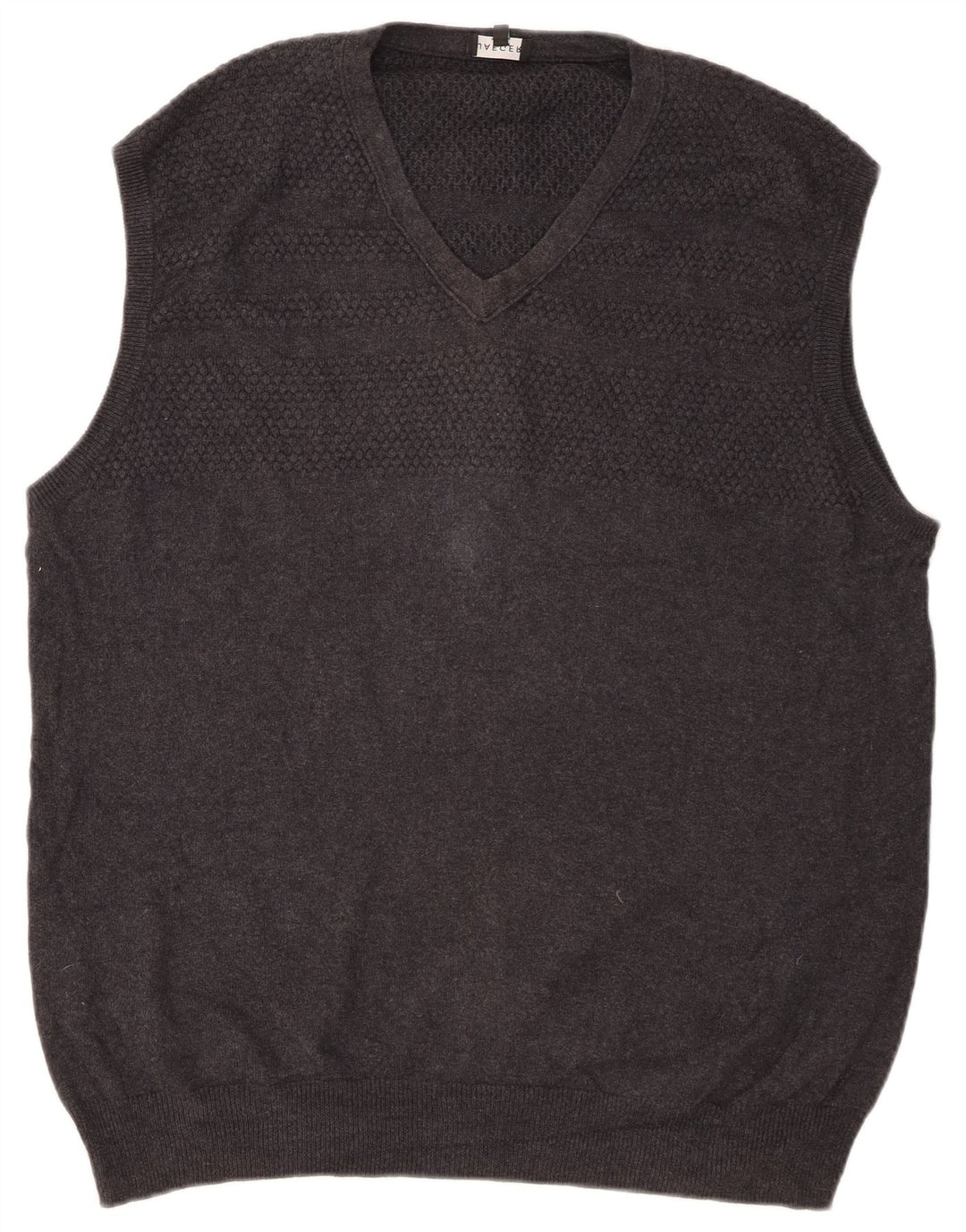 JAEGER Vestă pentru bărbați Tank Top mare, gri bumbac