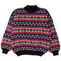 Pulover Vintage pentru bărbați cu gât țestoasă, mare, multicolor, Fair Isle