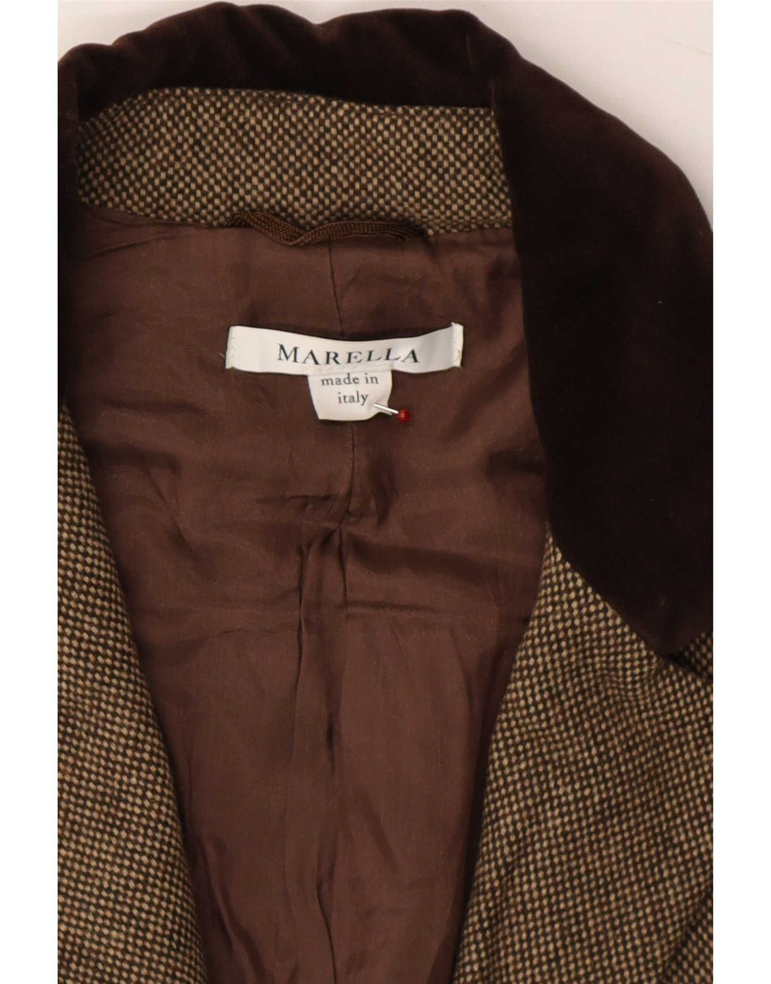 Jachetă Blazer deschisă pentru femei Marella UK 14 mare, gri, lână color bloc