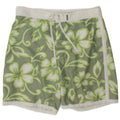 Sundek Pantaloni scurți de înot pentru bărbați, mari, verde, cu flori din poliester
