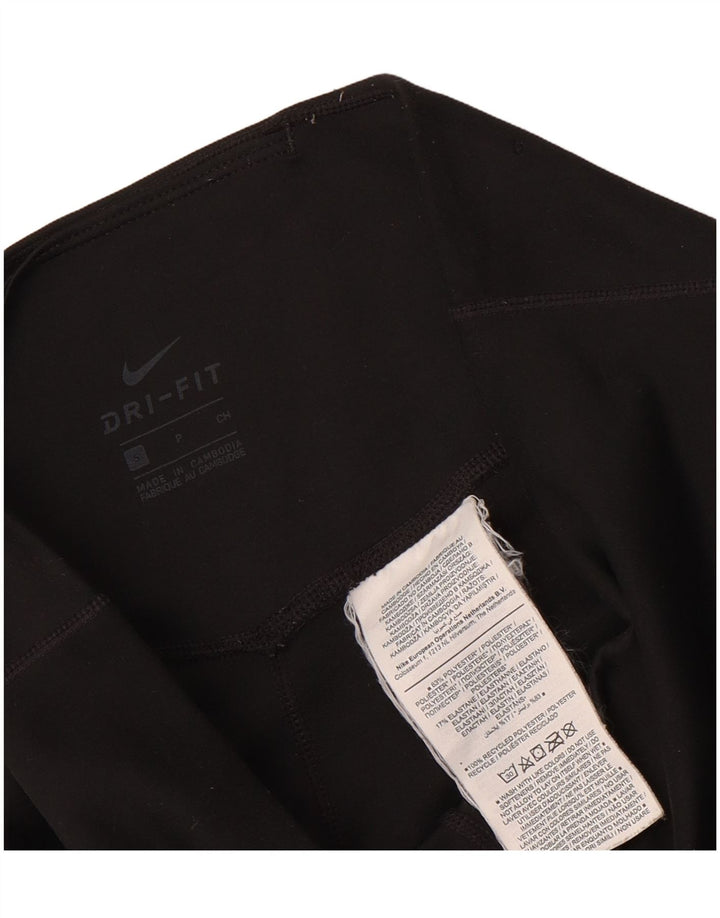 Leggings Dri Fit Nike pentru femei UK 10, poliester negru mic