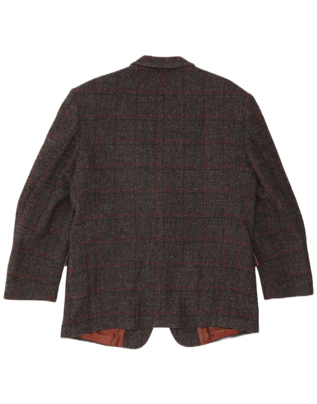 Jachetă pentru bărbați Scirocco Harris Tweed cu 2 nasturi, UK 40, mare, cu carouri gri