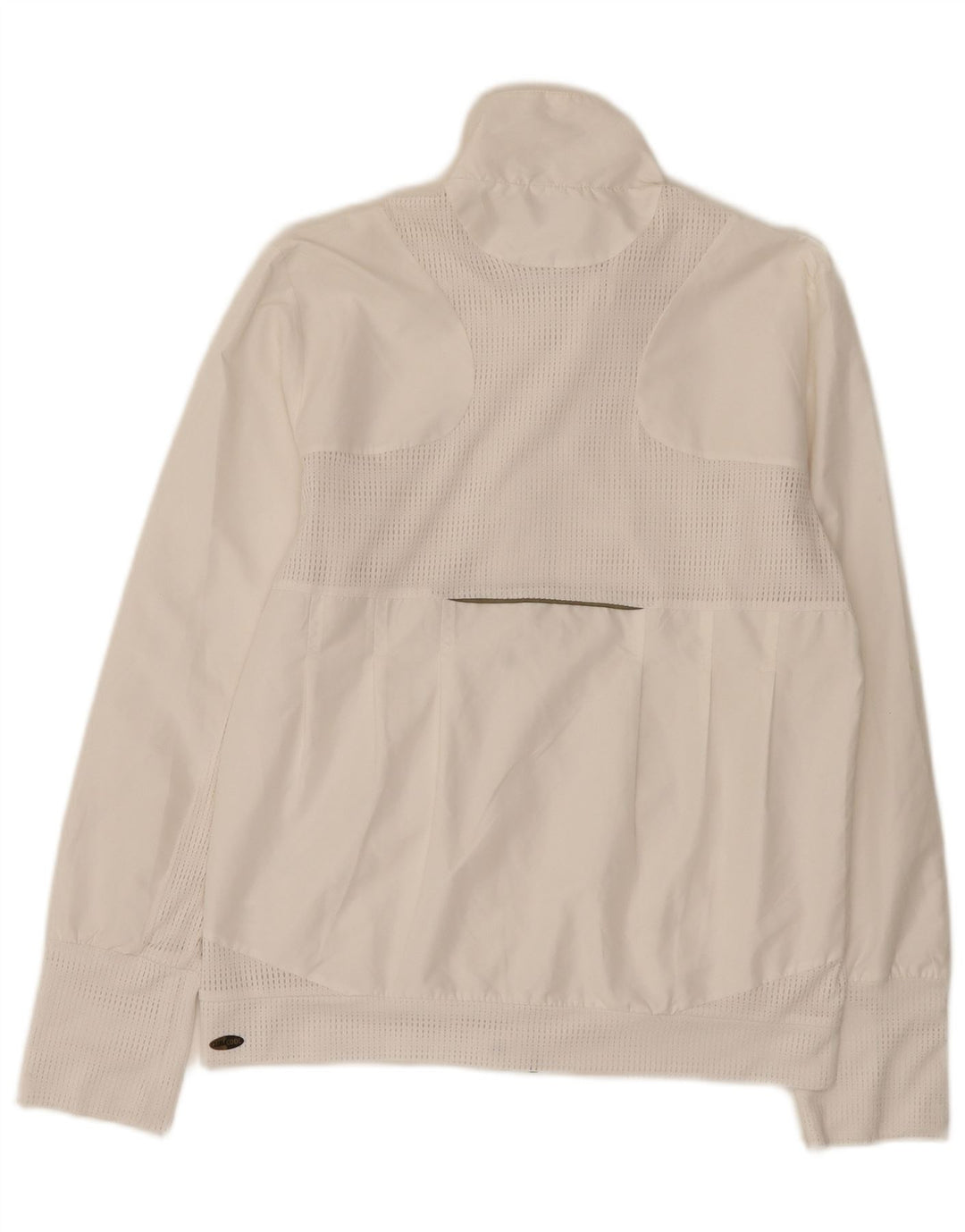 Jachetă de trening pentru femei Adidas UK 12 Poliester alb mediu