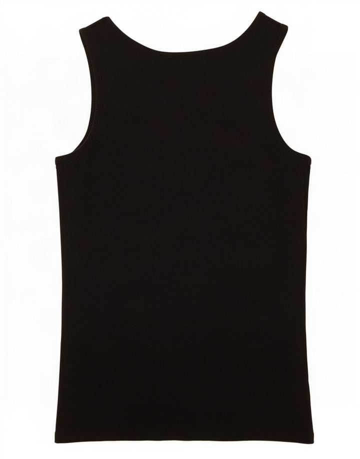 Vestă grafică Guess pentru femei UK 12, bumbac mediu negru
