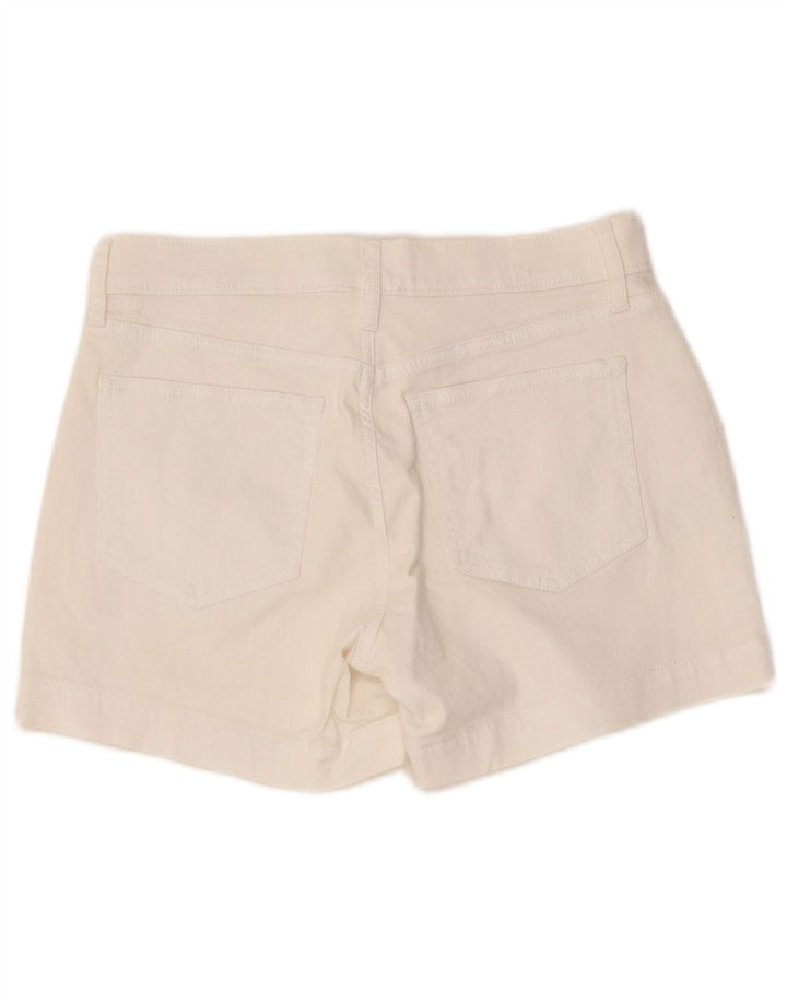 Pantaloni scurți din denim pentru femei Gap W27 Small White Bumbac