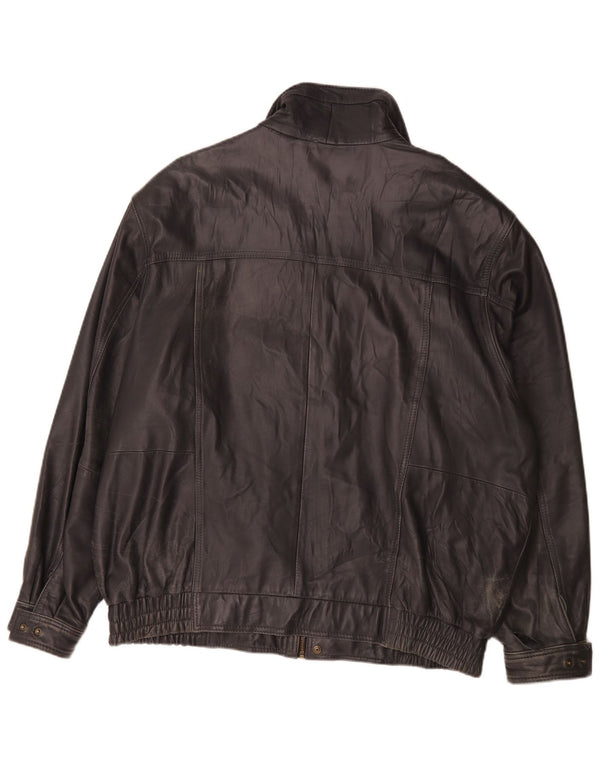 Jachetă din piele pentru bărbați Gazelli UK 44 2XL Negru