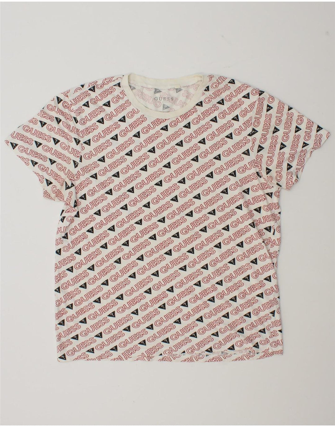 Tricou grafic Guess pentru bărbați Top mare alb