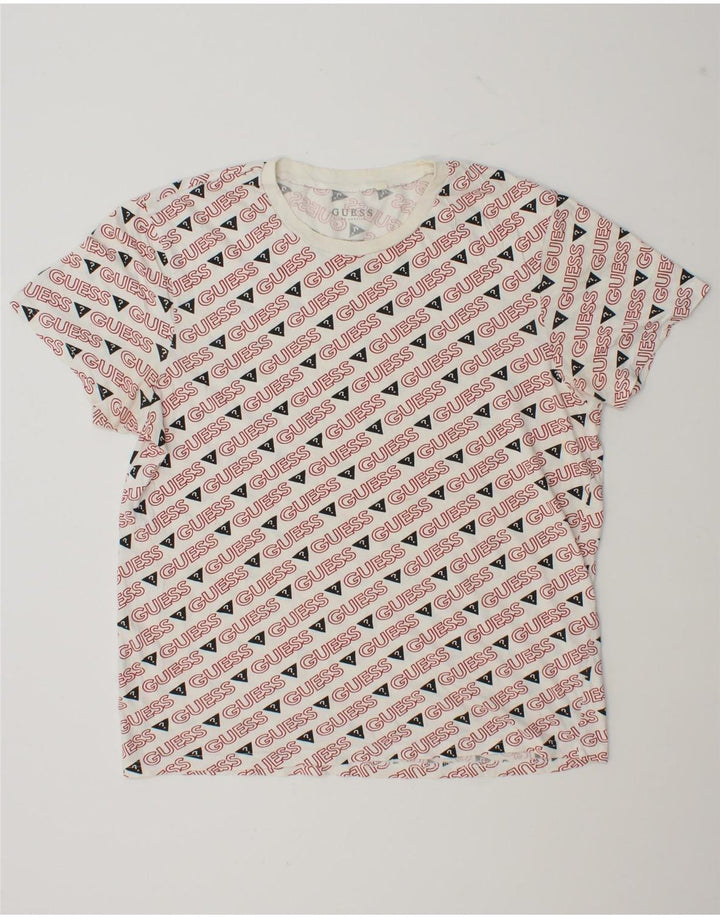 Tricou grafic Guess pentru bărbați Top mare alb