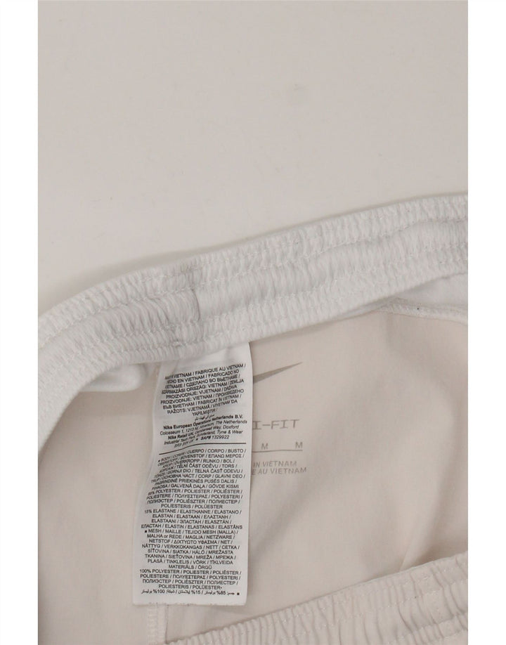 Pantaloni scurți sport Nike Dri Fit pentru bărbați, alb mediu, color block