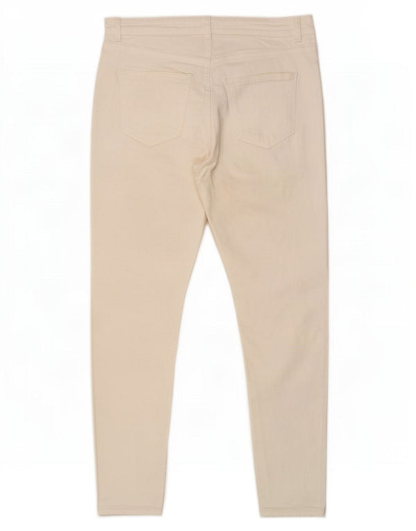 Blugi skinny distressed pentru bărbați Zara EU 44 Large W34 L28 Alb