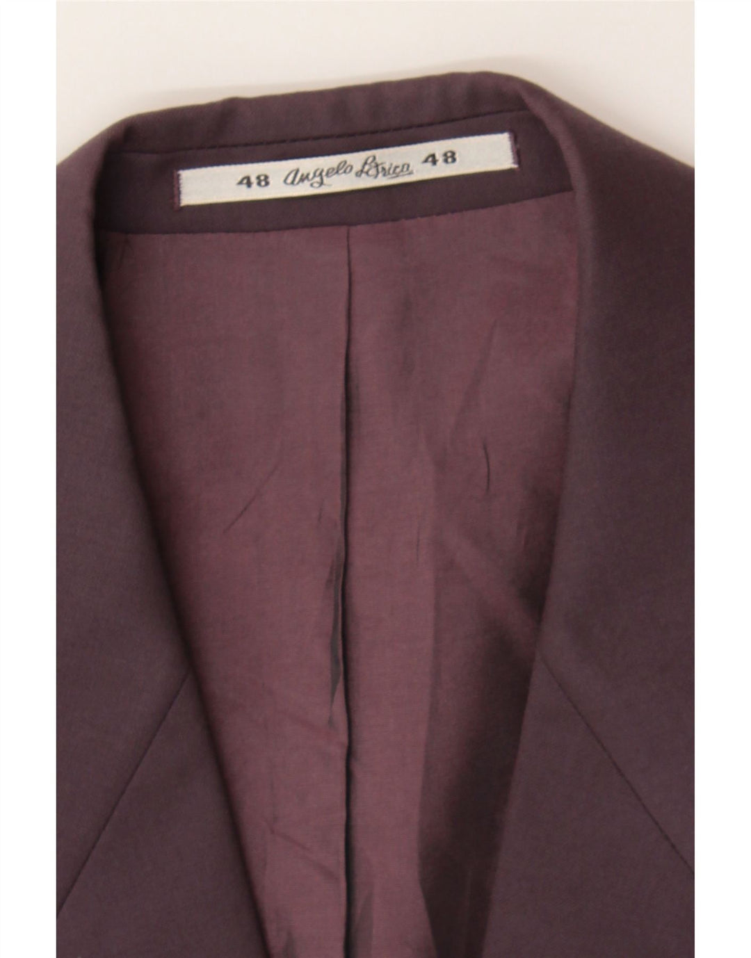 ANGELO LITRICO Womens Double Breasted Blazer Jacket IT 48 XL Burgundy Vintage Angelo Litrico and Second-Hand Angelo Litrico from Messina Hembry 
