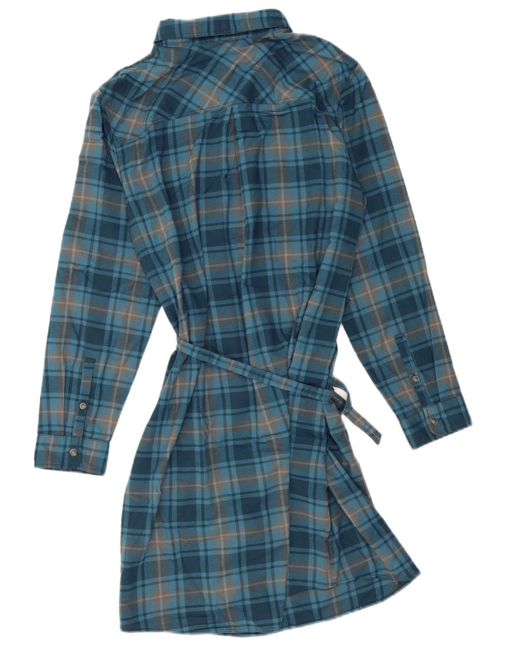EDDIE BAUER Rochie cămașă pulover pentru femei US 16 2XL Blue Check Poliester