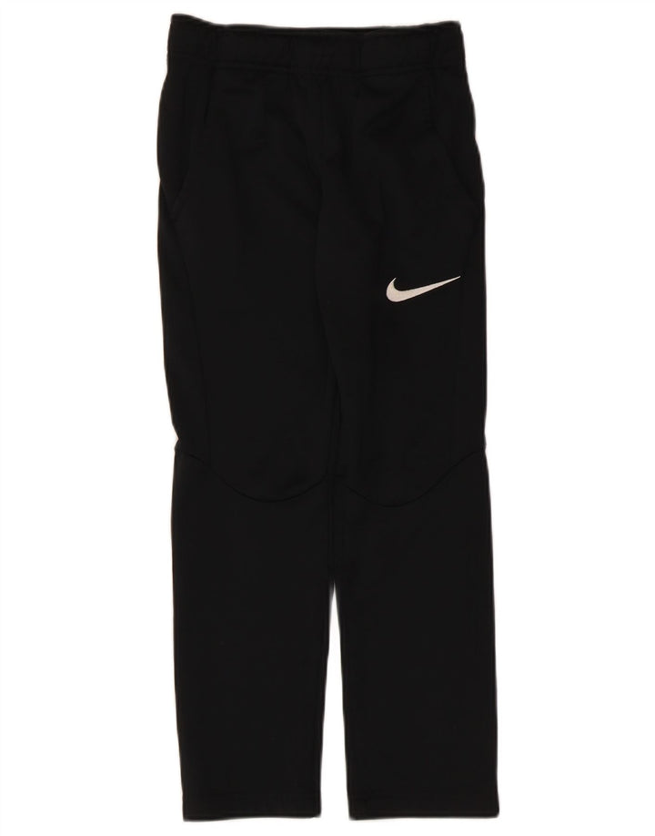 Pantaloni de trening Nike Dri Fit pentru băieți 8-9 ani Poliester negru mic