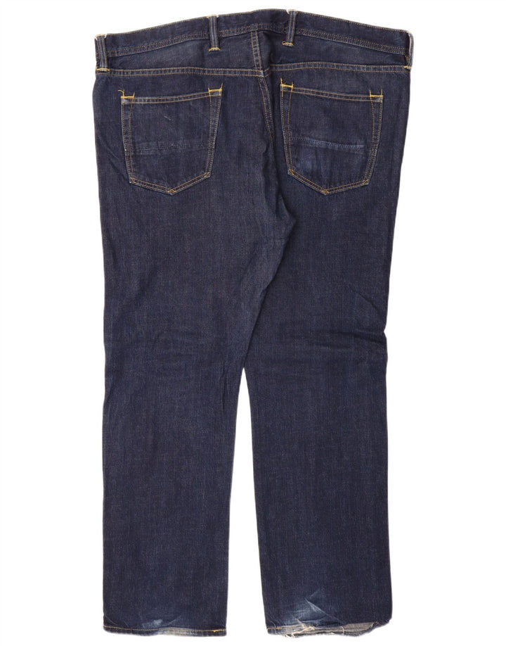 Blugi drepti pentru bărbați Marks & Spencer W42 L31 Bumbac bleumarin