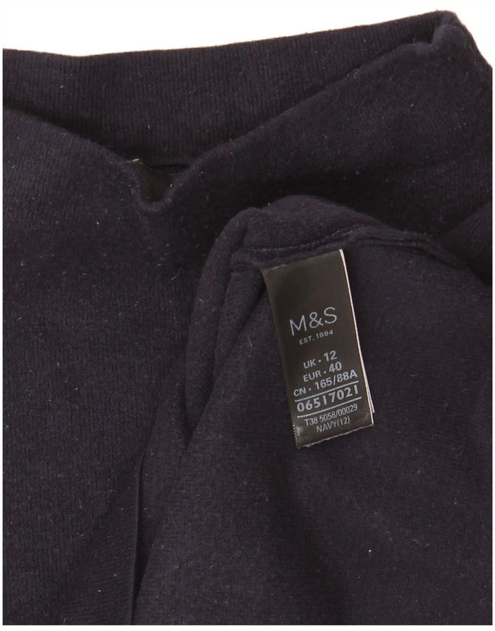Marks & Spencer Top pentru femei cu mânecă lungă UK 12 Medium Bleumarin Viscoză
