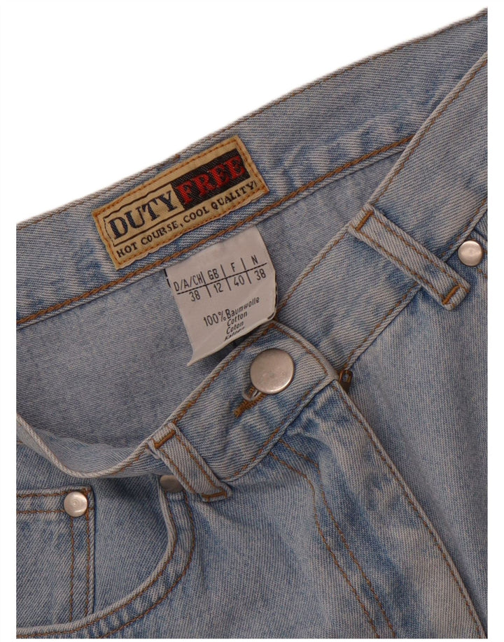 Fusta mini denim pentru femei Duty Free UK 12 Medium W26 Bumbac albastru