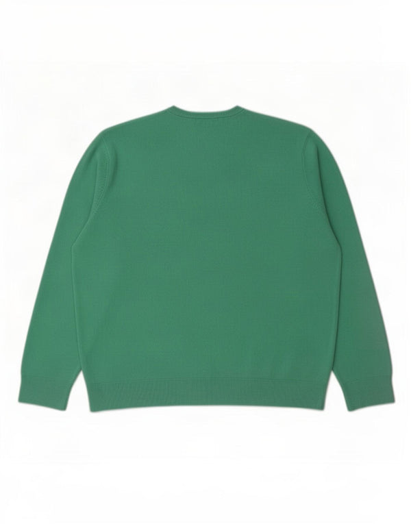 Pulover Marks & Spencer pentru bărbați, Blue Harbour, cu decolteu în V, XL, verde acrilic