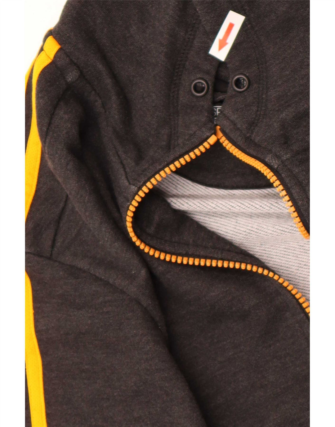 Pulover Adidas Climalite Zip pentru bărbați, poliester mic, gri