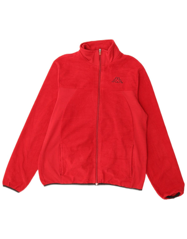 Jachetă fleece pentru femei Kappa UK 14 Poliester roșu mediu