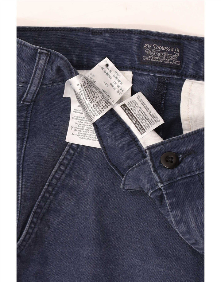 Pantaloni scurți chino pentru bărbați Levi's W34, mari, albastru, bumbac