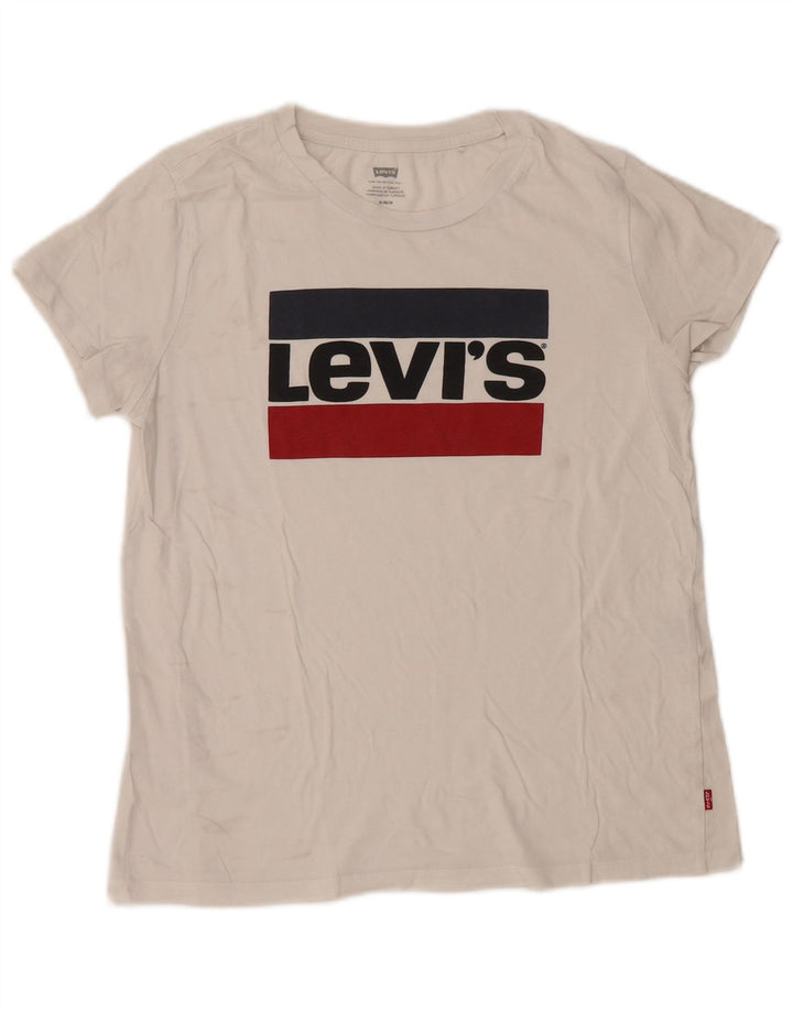 Tricou grafic pentru bărbați Levi's Top Medium White
