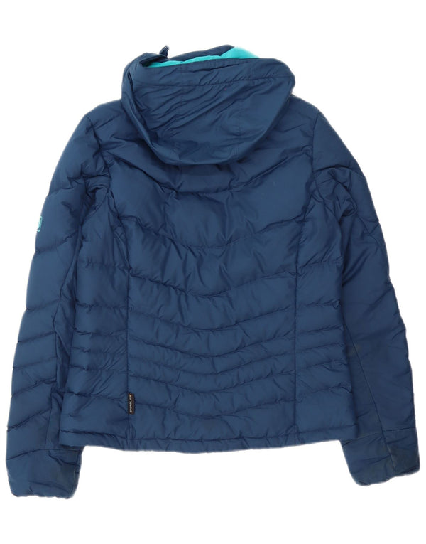 Jack Wolfskin Jachetă căptușită cu glugă pentru femei UK 8/10 Poliester bleumarin mic