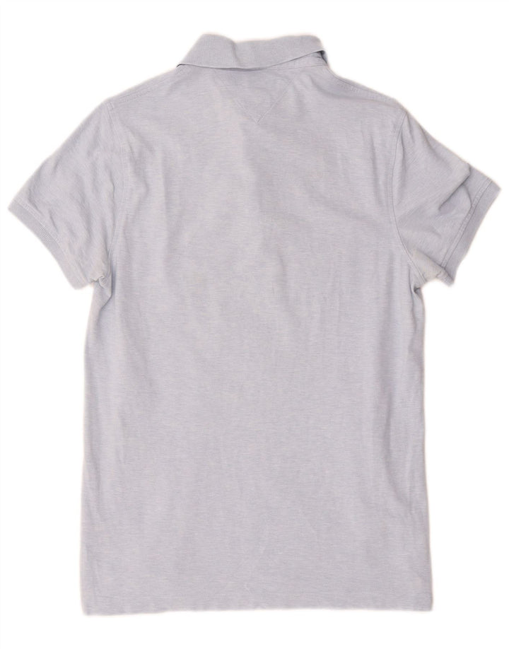 Tricou polo Tommy Hilfiger pentru bărbați, bumbac albastru mediu