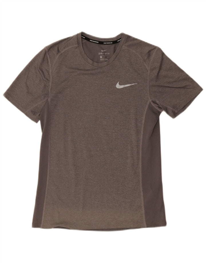 Tricou Nike Dri Fit pentru bărbați Top mic, gri, poliester