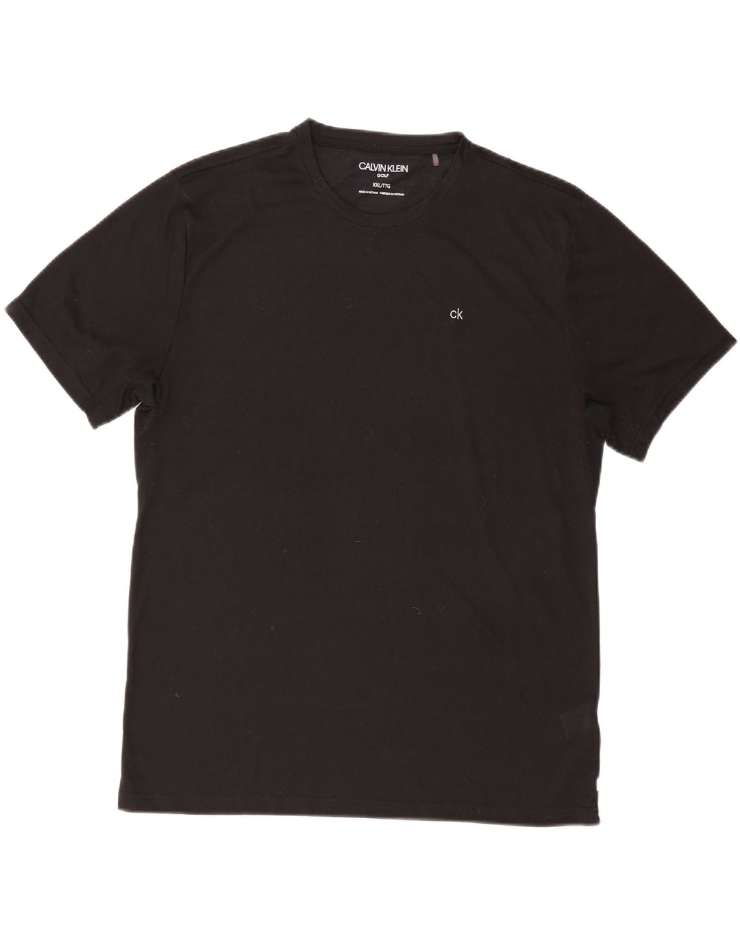 CALVIN KLEIN Tricou Bărbați Top 2XL Negru Poliester
