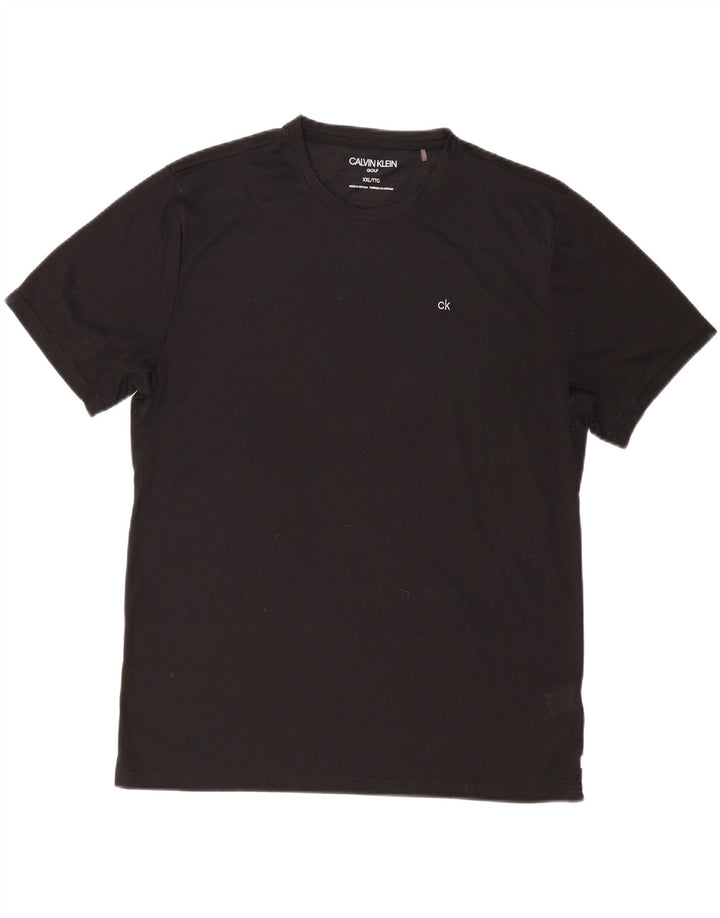 CALVIN KLEIN Tricou Bărbați Top 2XL Negru Poliester