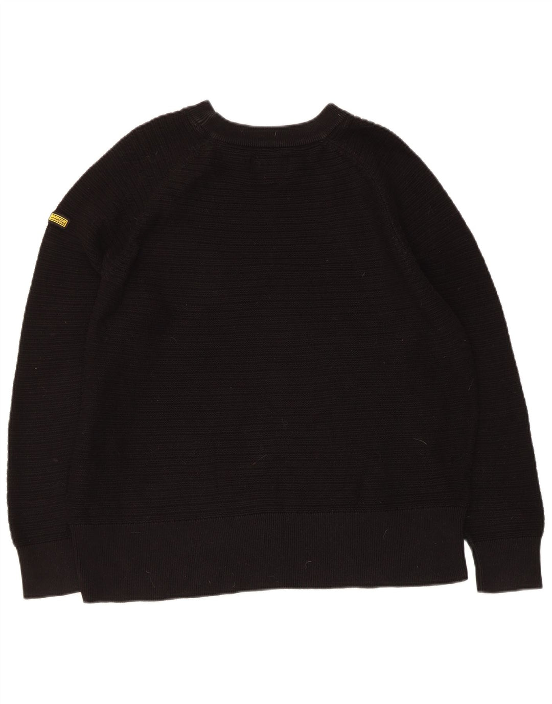 Pulover Barbour pentru femei, cu croială obișnuită, cu gât de barcă, negru mediu, UK 12