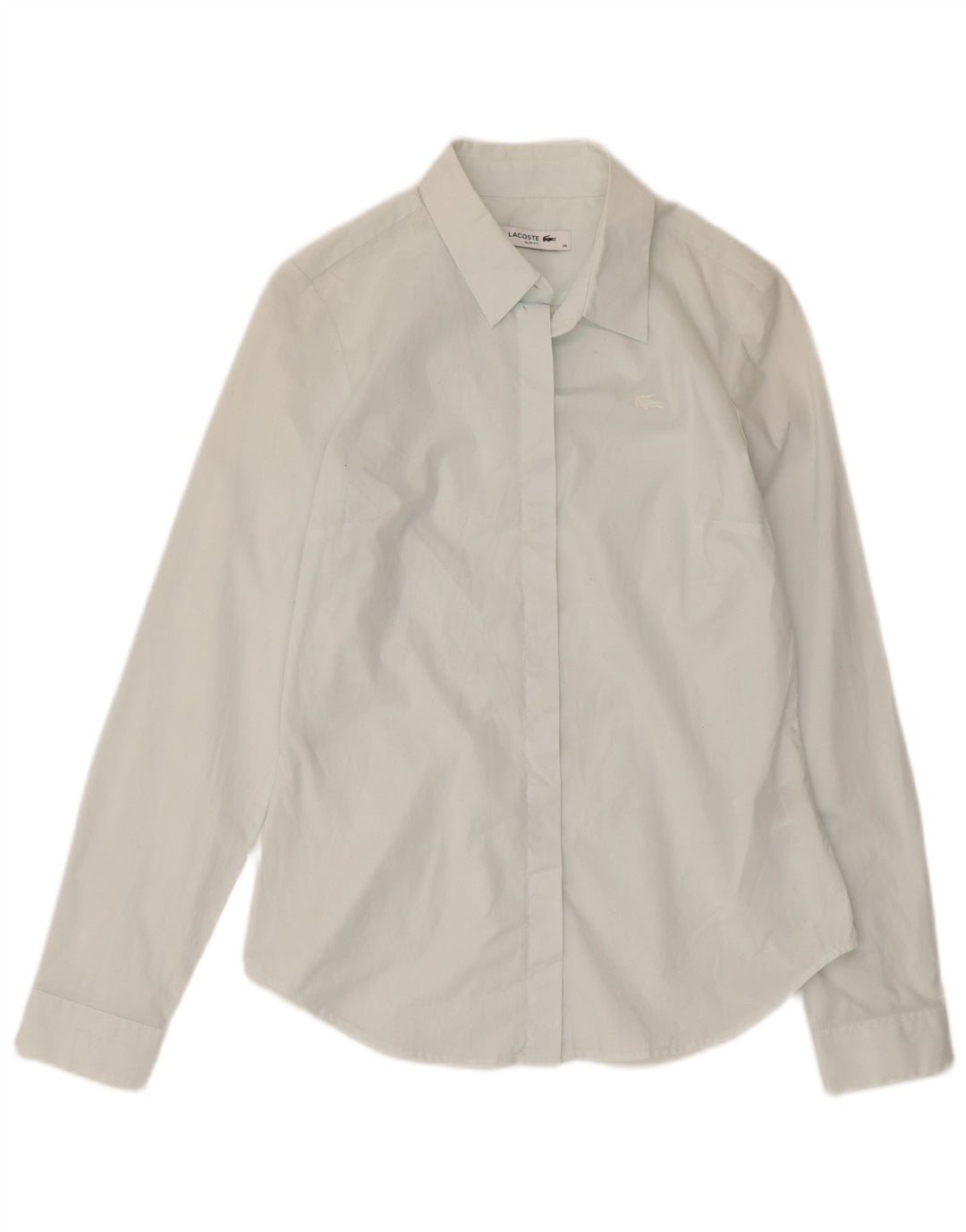 Cămașă Lacoste pentru femei Slim Fit Mărimea 36 Bumbac verde mic