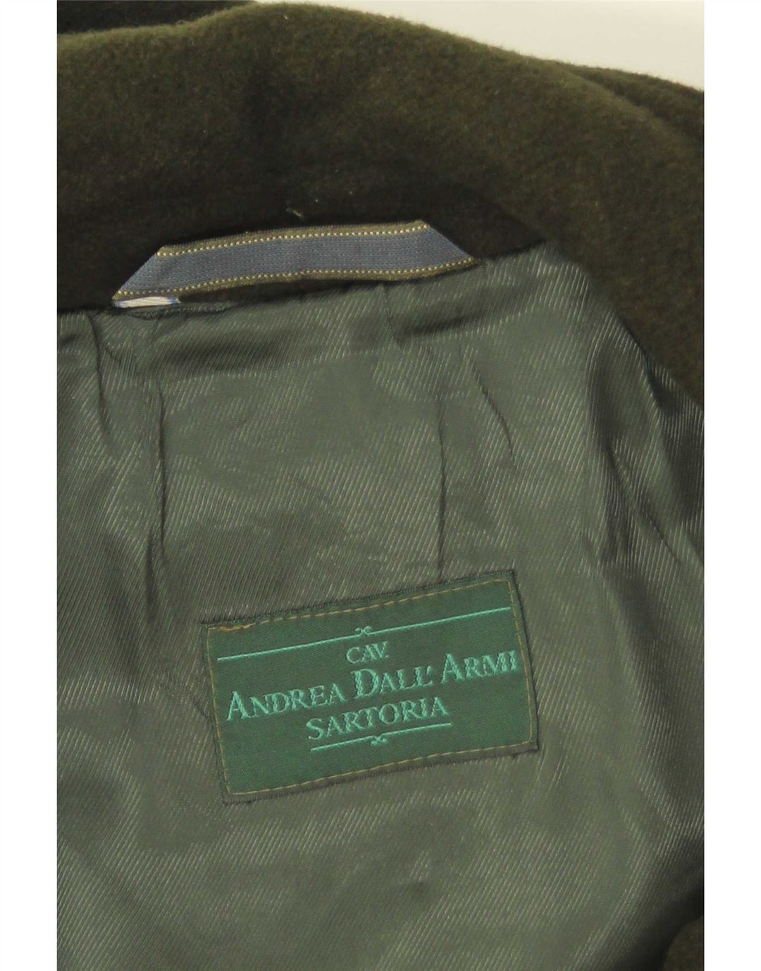 Manson vintage pentru femei cu glugă UK 14 verde mediu