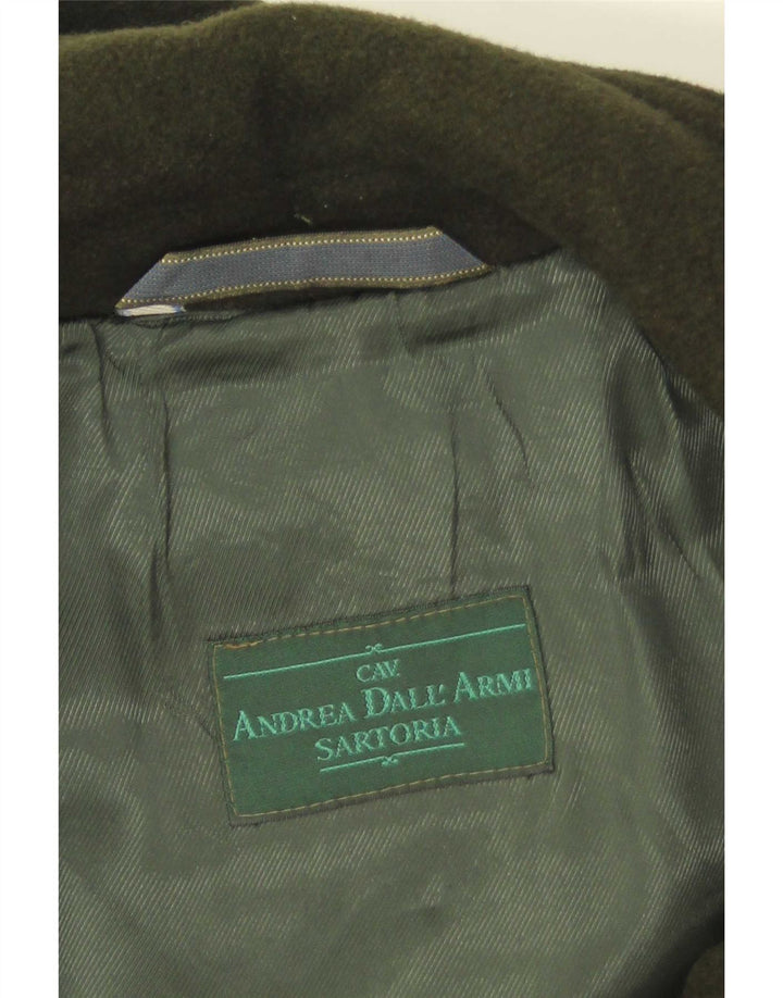 Manson vintage pentru femei cu glugă UK 14 verde mediu