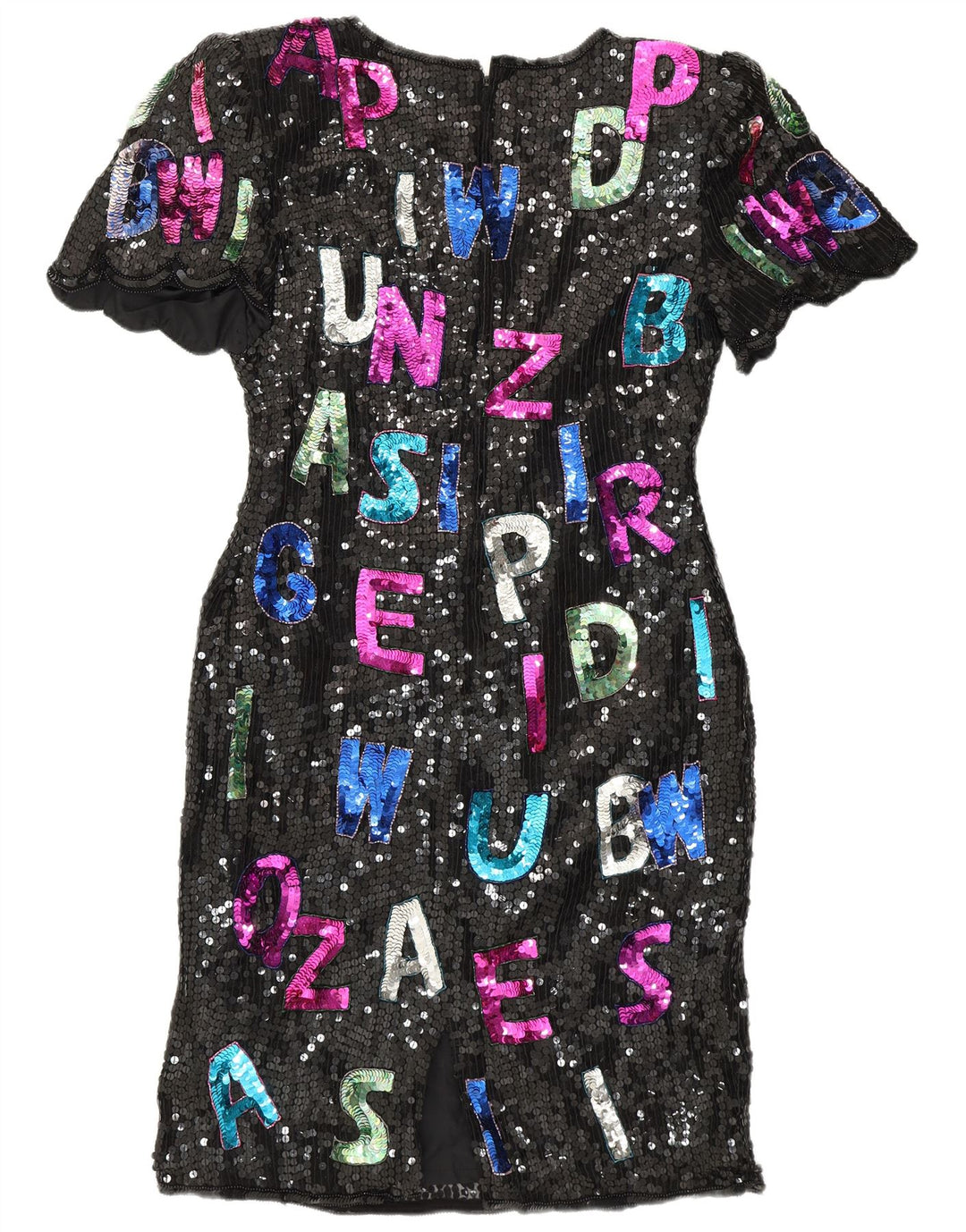 SWEELO Rochie cu teacă grafică pentru femei UK 18 XL Mătase neagră