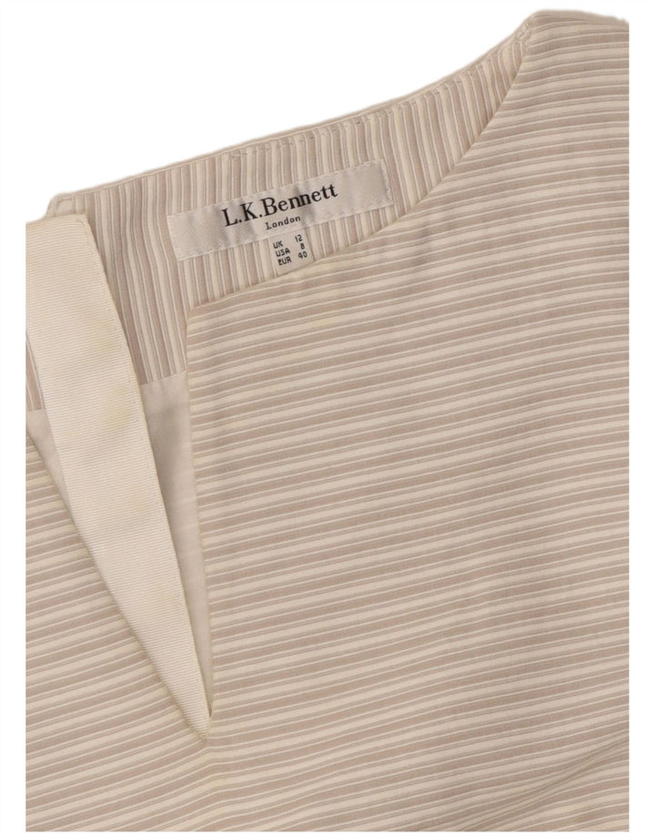 L.K. Rochie teacă fără mâneci pentru femei BENNETT UK 12 Medium Gri Dunge