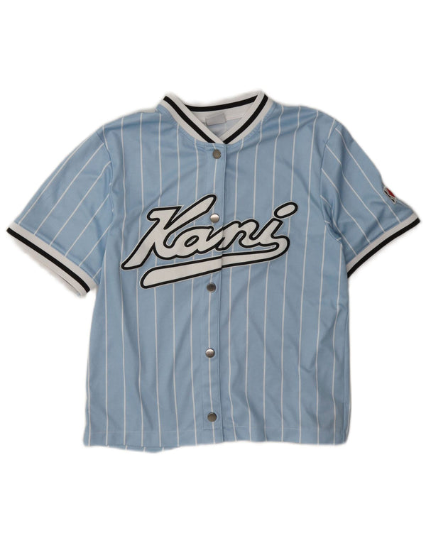 Top din jerseu supradimensionat pentru femei Karl Kani UK 6 XS Blue Striped