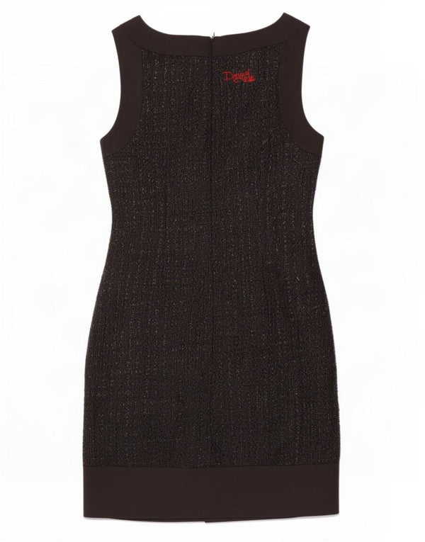 Rochie tip teacă fără mâneci pentru femei Desigual EU 36 Mic Negru Paisley