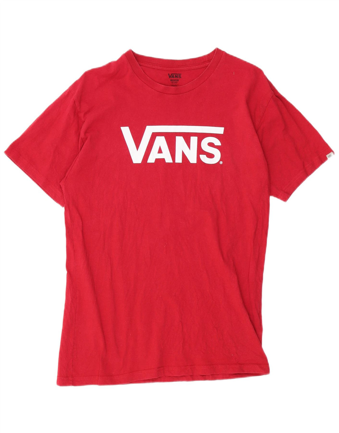 Tricou grafic pentru bărbați VANS Top din bumbac roșu mediu