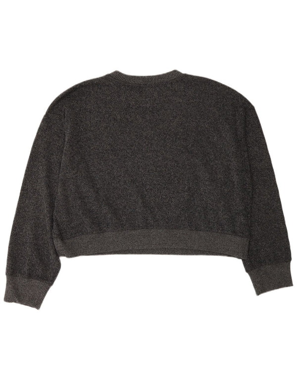 Pulover oversize cu decolteu rotund pentru femei Zara UK 16 mare gri