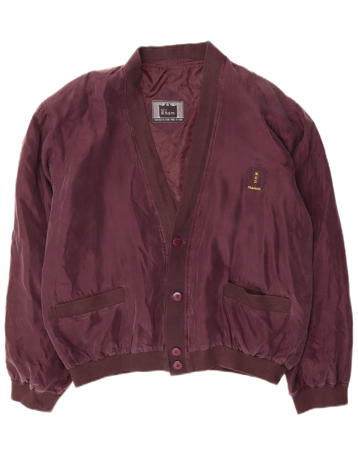 Bomber vintage pentru bărbați UK 38 Medium Purple Silk