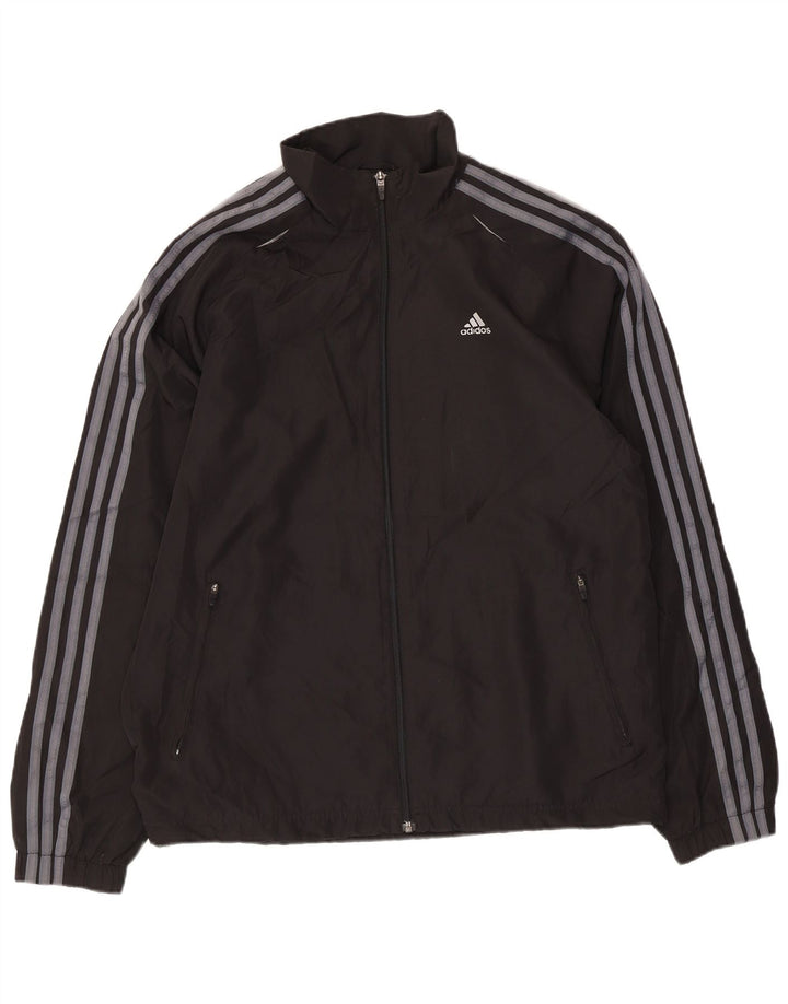 Jachetă de trening Adidas Clima 365 pentru bărbați, mediu negru, color block