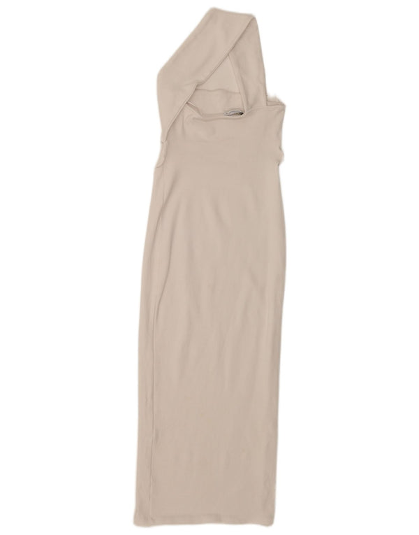 Rochie decupată pentru femei Zara cu un singur umăr, UK 10, bumbac alb