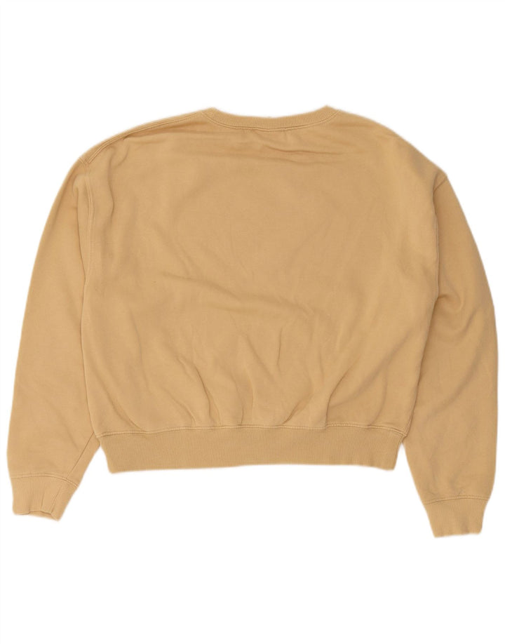 Pull & Bear Pull & Bear Pulover supradimensionat pentru femei UK 14 Bumbac mediu bej