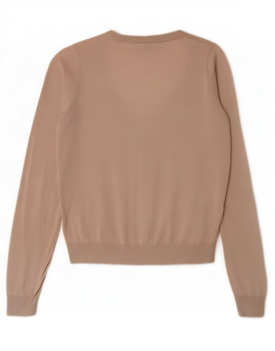 Pulover Cardigan pentru Damă Zara UK 12 Medium Bej Bumbac