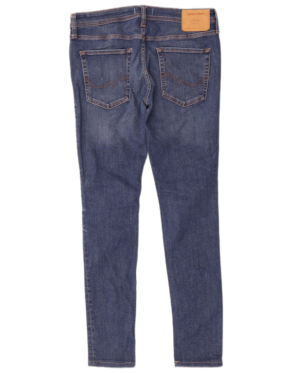 Blugi skinny pentru bărbați Jack & Jones W33 L32 bumbac albastru