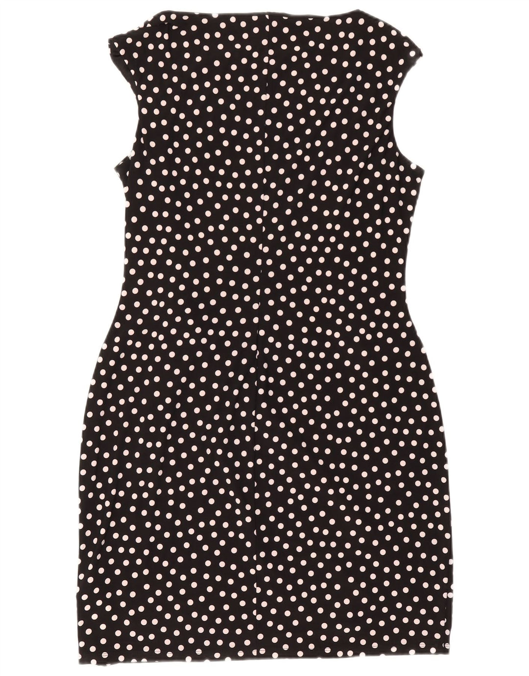 Rochie Chaps pentru femei fără mâneci, UK 18 XL, poliester cu buline negru