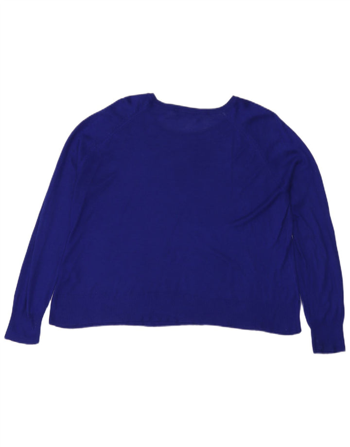 Bluză supradimensionată pentru femei Zara UK 14 Medium Blue Viscose