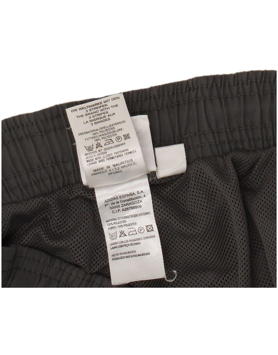 Pantaloni de trening Adidas pentru bărbați, mari, gri, poliester