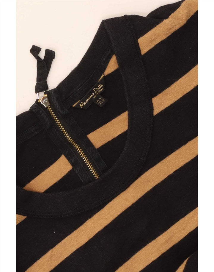 Massimo Dutti Top pentru femei cu mâneci 3/4 UK 14 Medium Black Dunge